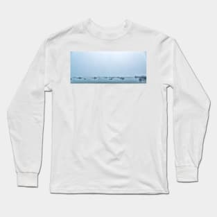 Foggy Morning at Prospect Harbor Long Sleeve T-Shirt